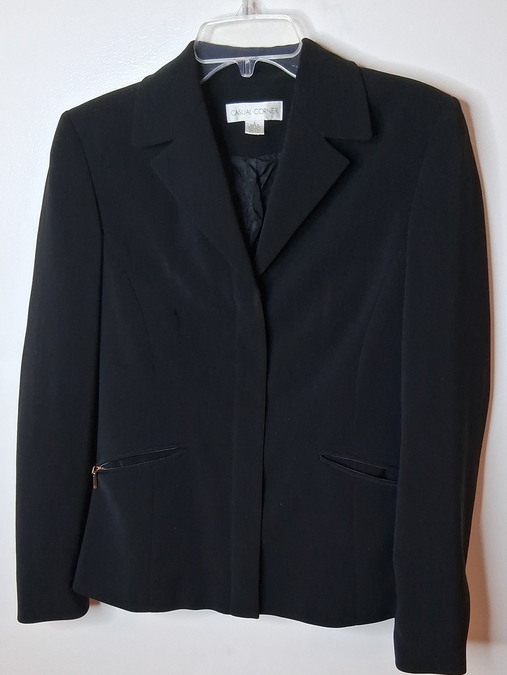Vintage Casual Corner Women's Size 4 Black Blazer Jacket. Office, Minamilist